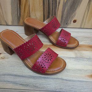 TUSCANY by Easy Street Red Susana Heeled Sandal